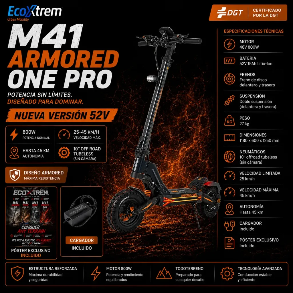 Ecoxtrem M41 Armored One – Black/Orange Edition