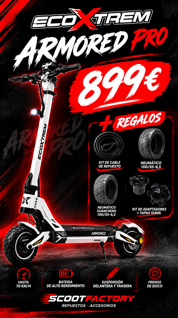 Ecoxtrem Armored PRO Dual 24 Ah – DGT Homologado 2027