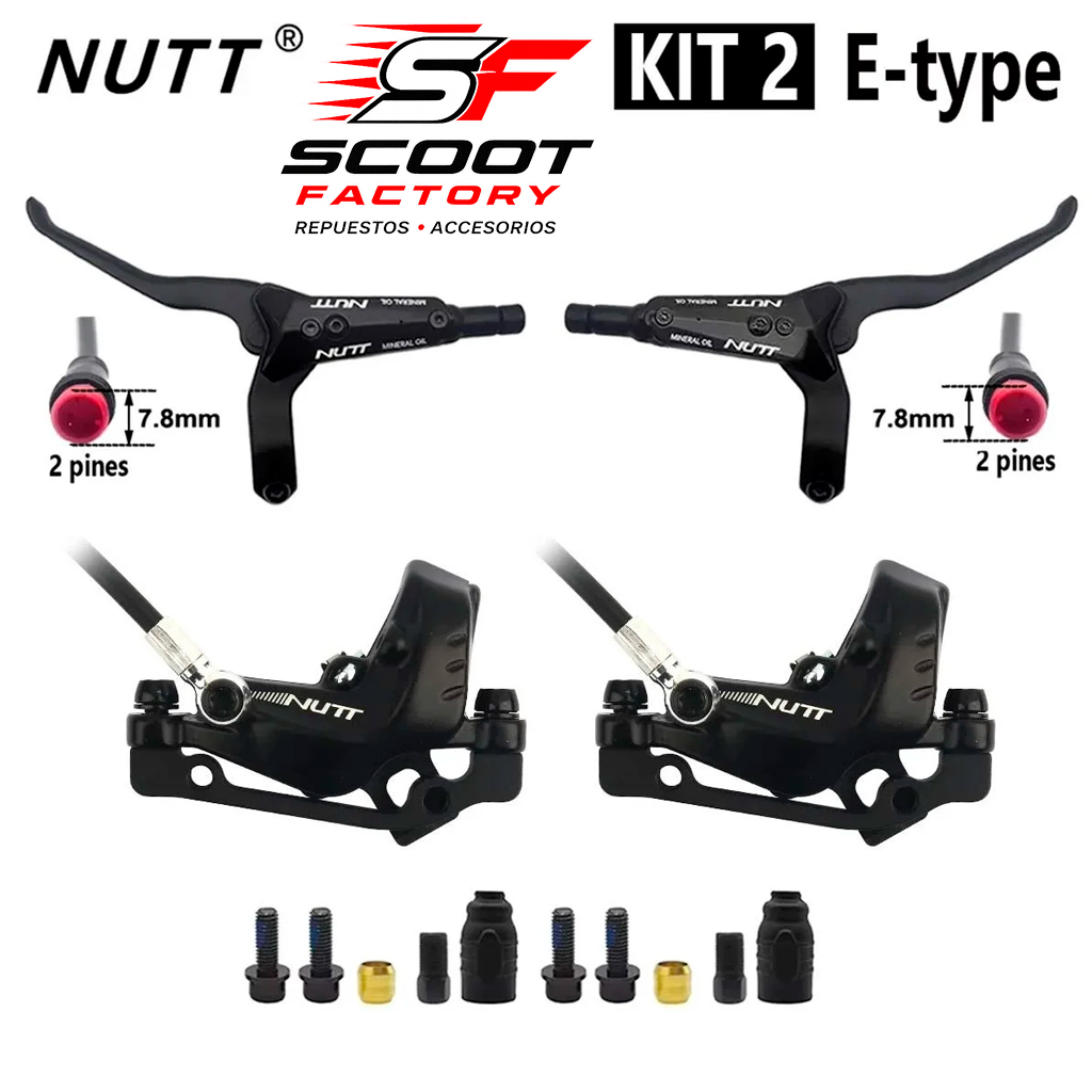 Kit de frenos NUTT 4 Pistones (kit 2)