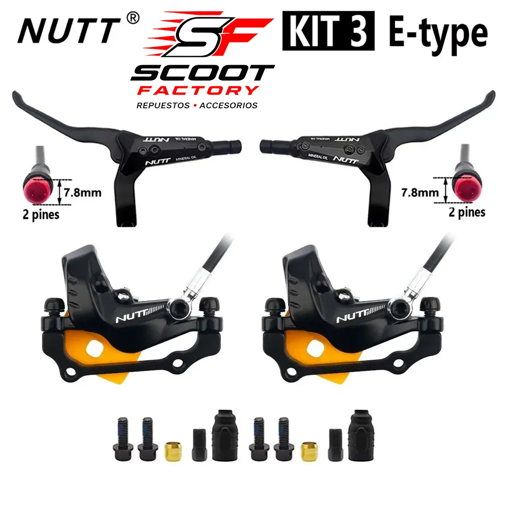 Kit de frenos NUTT 4 Pistones (kit 3)