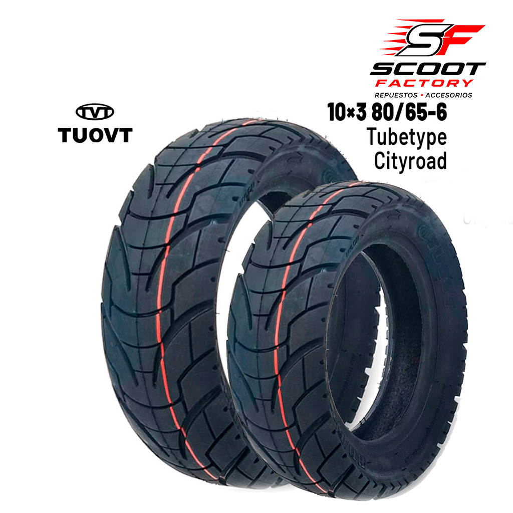 Pack x2 Neumatico10×3 80/65-6 (Cityroad)